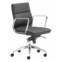 Zuo Modern 205895 Engineer Low Back Office Chair in Black